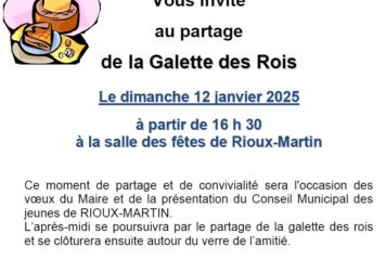 INVITATION GALETTE ET VOEUX DU MAIRE 12/01/25
