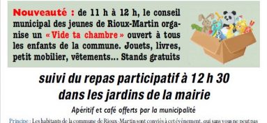 REPAS DE VILLAGE A RIOUX-MARTIN 28/06/25