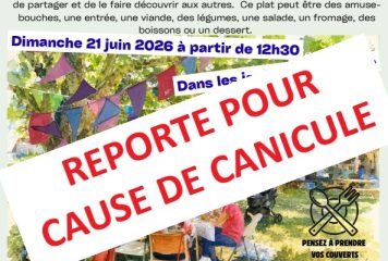 REPORT REPAS DE VILLAGE prévu le 21/06/2026