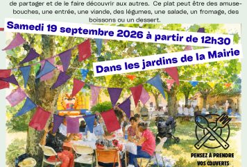 REPAS DE VILLAGE A RIOUX-MARTIN le 19/09/2026