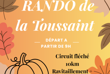 RANDONNE DU 1er NOVEMBRE A RIOUX-MARTIN 🎃