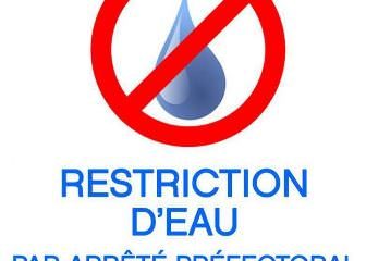 RESTRICTION USAGES EAU POTABLE 💦